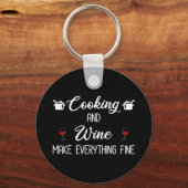Porte-clés Cuisine Et Vin Font Tout Bien (Recto)