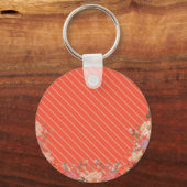Porte-clés Cuisine florale rustique élégante (Verso)