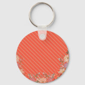 Porte-clés Cuisine florale rustique élégante (Verso)