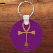 Porte-clés Cuivre égyptien ANKH (Recto)