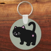 Porte-clés cul de chat noir (Recto)