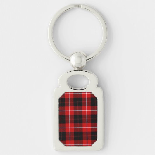 Porte-clés Cunningham Tartan rouge noir (Devant)