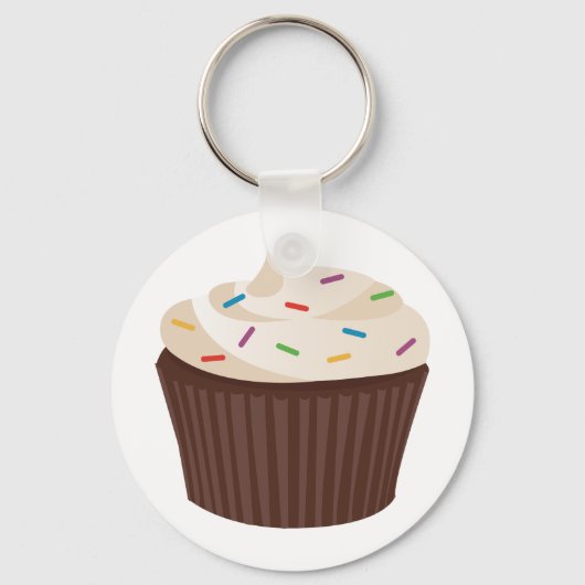 Porte-clés Cupcake au chocolat (Recto)