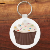 Porte-clés Cupcake au chocolat (Recto)
