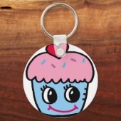 Porte-clés cupcake avec coeur (Recto)