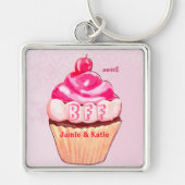 Porte-clés Cupcake BFF Meilleures Amies Pour Toujo (Devant)