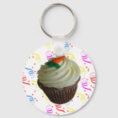 Porte-clés Cupcake de carottes avec Confetti (Recto)
