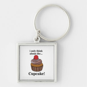 Porte-clés Cupcake Je ne pense qu'au Cupcake
