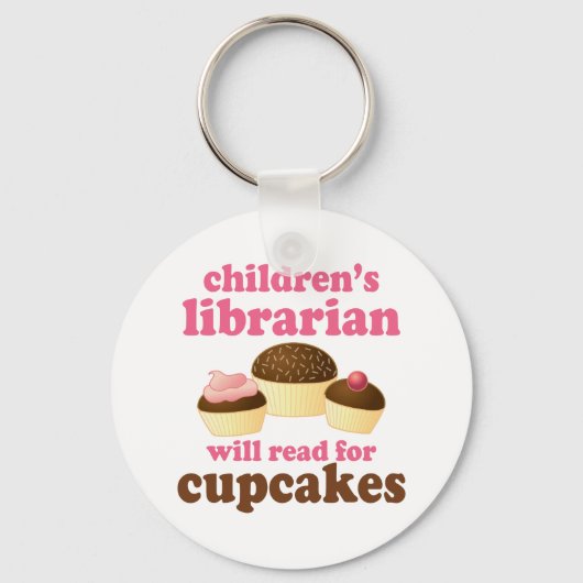 Porte-clés Cupcake Lover Children Librarian Gift (Recto)