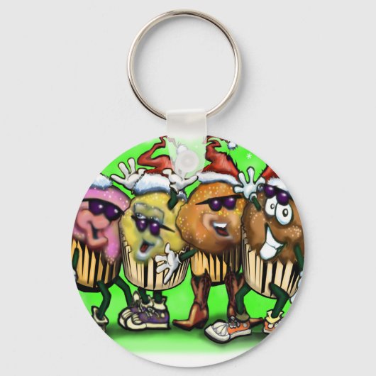 Porte-clés CupCake Noël (Recto)