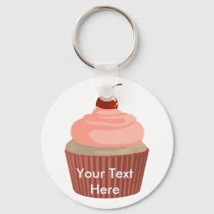 Porte-clés Cupcake-Pink and Red