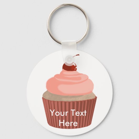 Porte-clés Cupcake-Pink and Red (Recto)
