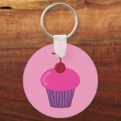 Porte-clés Cupcake rose (Recto)