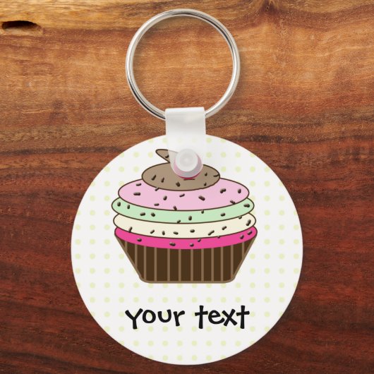Porte-clés Cupcake sucré (Recto)