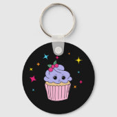 Porte-clés Cupcake Violet Mignon (Recto)