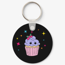 Porte-clés Cupcake Violet Mignon