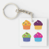 Porte-clés Cupcakes décorés (Devant)