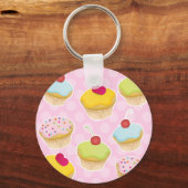 Porte-clés Cupcakes personnalisés (Recto)