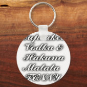 Porte-clés Cupcakes Vodka Hakuna Matata FUNNY (Recto)