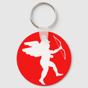 Porte-clés Cupid avec cou (blanc) - Porte - clé