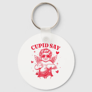 Porte-clés Cupid dit 67 Mème pour enfants femmes hommes garço