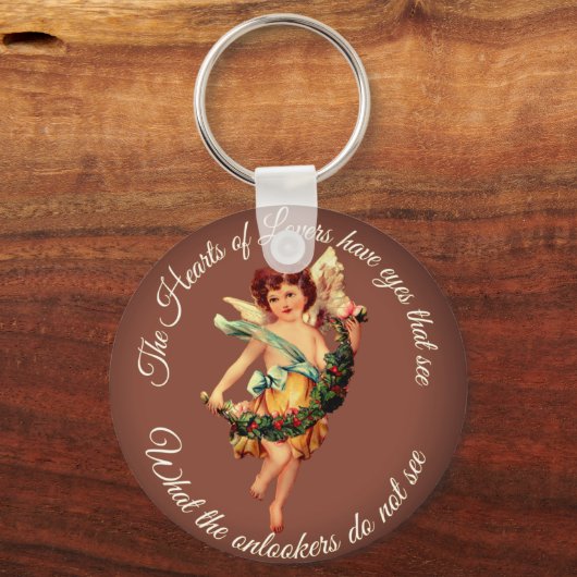 PORTE-CLÉS CUPIDON ANGE | ACCESSOIRE INSPIRANT (Recto)