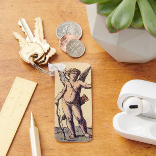 Porte-clés Cupidon de la Saint-Valentin avec les yeux bandés,