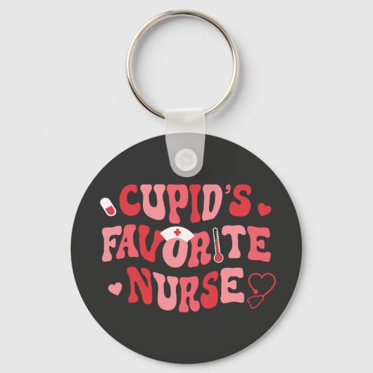 Porte-clés Cupids Infirmière préférée (Recto)