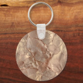 Porte-clés Cupper Rose Cacked, Textures Métalliques (Recto)