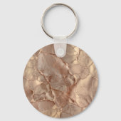 Porte-clés Cupper Rose Cacked, Textures Métalliques (Verso)