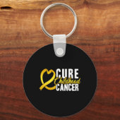 Porte-clés Cure Cancer de l'Enfance Cancer Ribbon Awa (Recto)