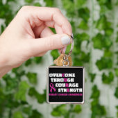 Porte-clés CURE...Cancer du sein (main)