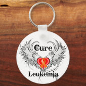 Porte-clés Cure Leukemia Heart Tattoo ailes (Recto)