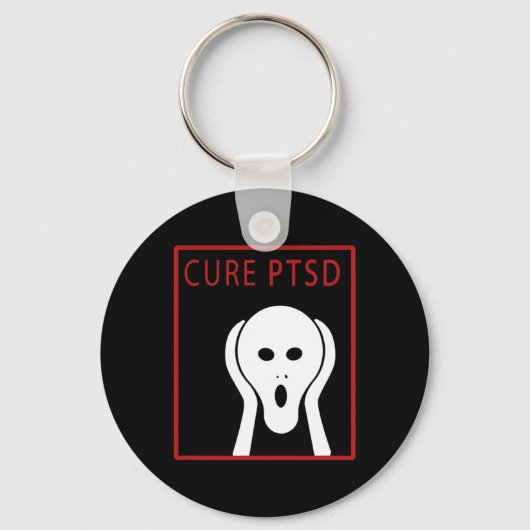 Porte-clés Cure Ptsd Sensibilisation 2 Post-Traumatique Stres (Recto)