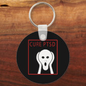 Porte-clés Cure Ptsd Sensibilisation 2 Post-Traumatique Stres (Recto)