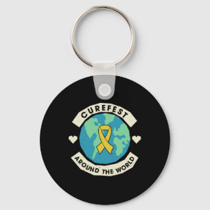 Porte-clés Curefest Around The World Sensibilisation au cance