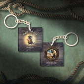 Porte-clés Curieux chat pirate décrypter mystères anciens