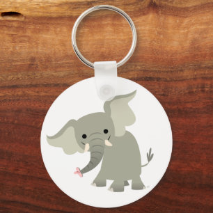 Porte-clés Curieux Porte - clé d'éléphant de dessin animé