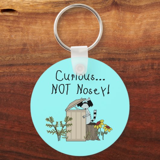 Porte-clés Curieux Raccoon (Recto)