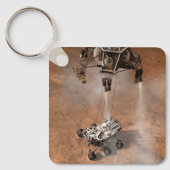 Porte-clés Curiosity Arrivant Sur La Surface Martienne. (Recto)