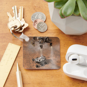 Porte-clés Curiosity Arrivant Sur La Surface Martienne.