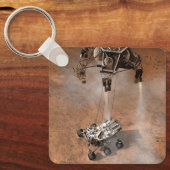 Porte-clés Curiosity Arrivant Sur La Surface Martienne. (Recto)