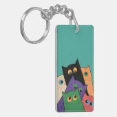Porte-clés Curious Cats (Devant gauche)