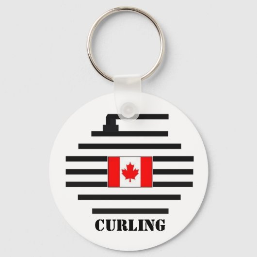 Porte-clés Curling Canada (Recto)
