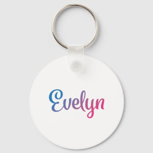 Porte-clés Cursive élégant d'Evelyn
