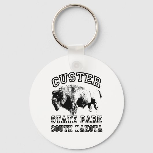Porte-clés Custer State Park Dakota du Sud Buffles Nature Ran (Recto)