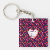 Porte-clés Custom and personalized Cute Cherry Butterfly  (Devant)