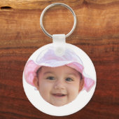 Porte-clés Custom Baby Photo, Baby Photo Face (Recto)
