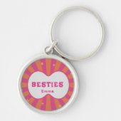 Porte-clés Custom Besties Forever Heart Keychain (Devant)