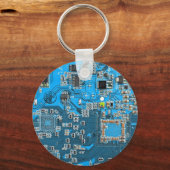 Porte-clés Custom Blue PCB Circuit Board for IT Pros 2 (Verso)